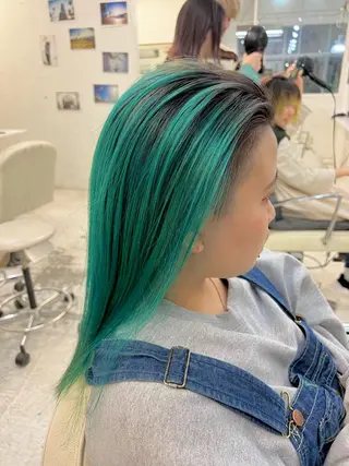 ロング カラー ダメージレスブリーチ /艶髪/横須賀智也のヘアスタイル