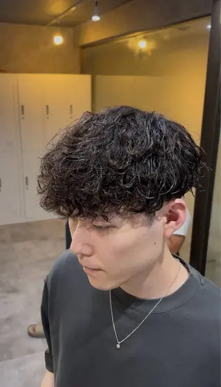 ショート りょうま⚡️メンズ パーマ特化⚡️新小岩のヘアスタイル
