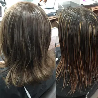 ミディアム カラー メンズ ゴトウ エイイチのヘアスタイル