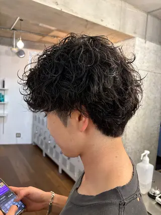パーマ メンズ テテ風パーマ/ シャドウパーマ/廣田のヘアスタイル