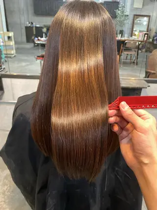 セミロング 南堀江🌿パーマ Tetsu【テツ】のヘアスタイル