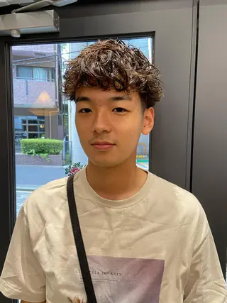 ショート パーマ メンズ FM【エフエム】HAVANA所属・💈圧倒的メンズ特化 明大前美容師💈のヘアスタイル