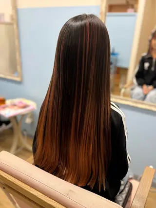 ロング カラー キッズ ナギサ 🐶のヘアスタイル