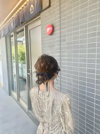 ミディアム ヘアアレンジ 友利 翔太のヘアスタイル