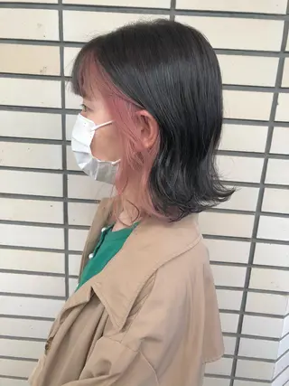 ミディアム カラー 2nd所属・🤍2nd🤍田所 美希のヘアスタイル