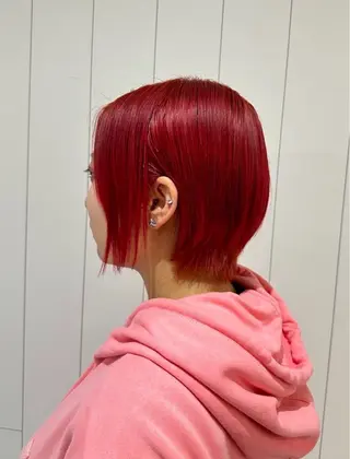 ショート カラー エリア唯一🌈ᵕ̈* 派手髪モリヤ🌺のヘアスタイル