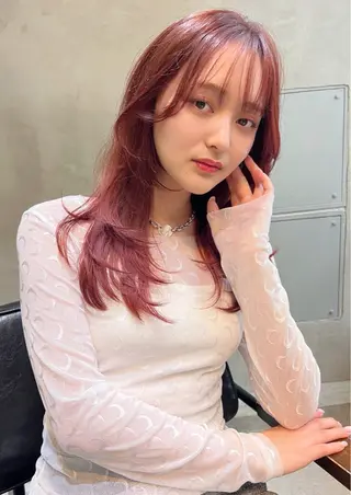 セミロング カラー メンズ🙆 レディース美髪✨のヘアスタイル