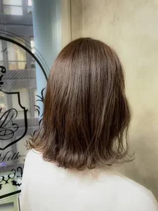 ミディアム 美髪✨髪質改善 &艶カラーmanaeのヘアスタイル