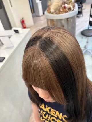 セミロング カラー ケアブリーチ🌟 ♢WATARU♢のヘアスタイル