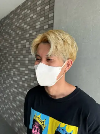 ショート カラー メンズ インナーカラー指名 No.1菊池柊真のヘアスタイル