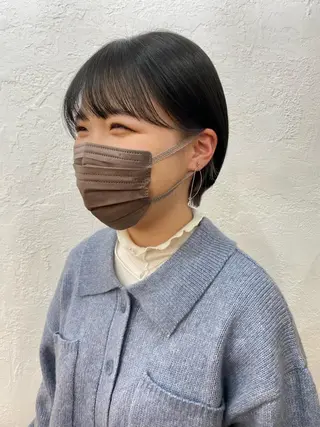 ショート パーマ、髪質改善 菊地美月のヘアスタイル