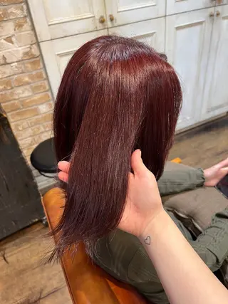 ミディアム カラー 💜にしむら みく💜のヘアスタイル