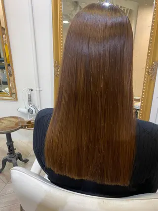 ロング カラー パーマ 🤎カット/ブリーチ /縮毛矯正/大宮🤎のヘアスタイル