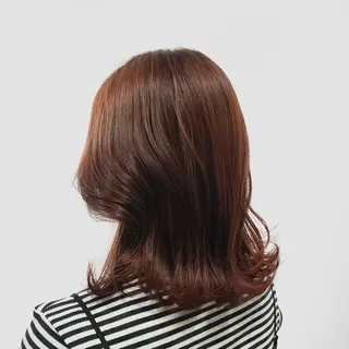 ミディアム カラー ヘアアレンジ キヨミ 韓国レイヤーカットのヘアスタイル