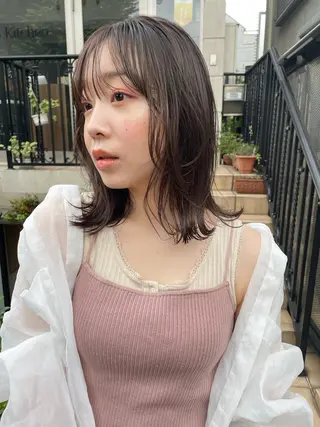 ミディアム カラー まつ毛パーマ🐏 NANAMIのマツエク・マツパデザイン