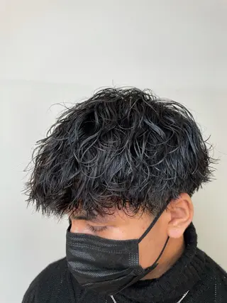パーマ メンズ メンズパーマ特化 山﨑　歩のヘアスタイル