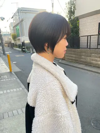ショート カラー ショートボブ縮毛矯正 髪質改善のプロ山道潤のヘアスタイル