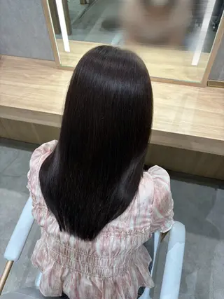 ロング ブリーチなしカラー/ 縮毛矯正🍓kaeのヘアスタイル