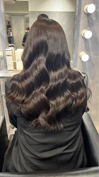 ロング カラー mimiiy梅田 中崎町ハイトーンのヘアスタイル