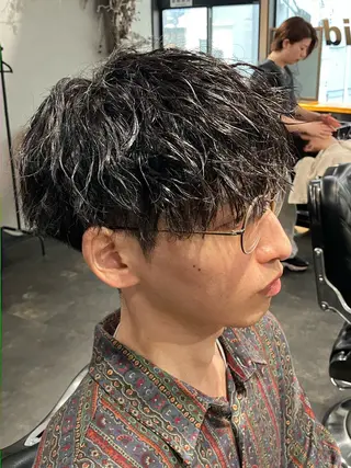 ショート パーマ メンズ メンズ/ケアパーマ /hayashiのヘアスタイル