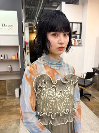 ミディアム パーマ nao/福岡美容室 パーマ/ボブパーマのヘアスタイル