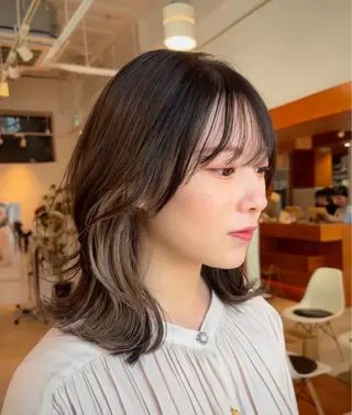 ミディアム 韓国風🦋🦋モテ ヘアMIKU/表参道のヘアスタイル
