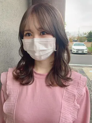 セミロング 似合わせ松本 容政のヘアスタイル