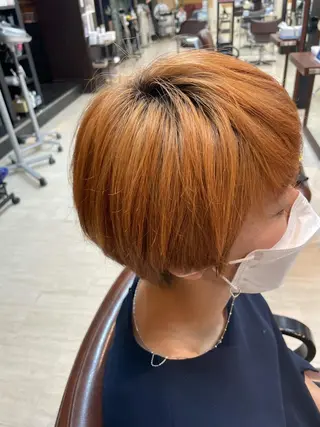 ショート カラー パーマ ヘアアレンジ メンズ Hair make frei所属・メンズ専門美容師 堀井隼のヘアスタイル