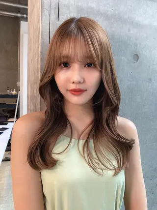 ロング SALOWIN原宿AROA店所属・顔まわり神カット✂︎ 齋藤雄大【表参道】のヘアスタイル