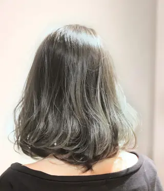 ミディアム カラー 髪質改善🌈縮毛矯正 荻原 達矢のヘアスタイル