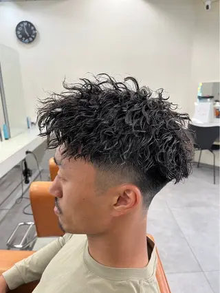 メンズ パーマ/京都駅 /メンズ/藤井 翔のヘアスタイル