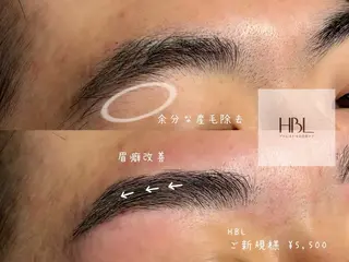 メンズ アイブロウ 韓国肌管理BEAUTY-SALON Teena【ティーナ】ララピール/毛穴/脱毛所属・hiyori 心斎橋眉毛サロンのエステ・リラクイメージ
