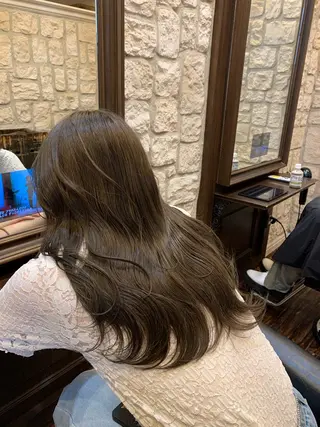 ロング カラー 町田/レイヤーカット ハッシュカット/八木のヘアスタイル