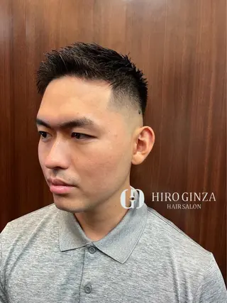 ショート ヒロ銀座BARBERSHOP丸の内店所属・ヒロ銀座　石川 昂のヘアスタイル