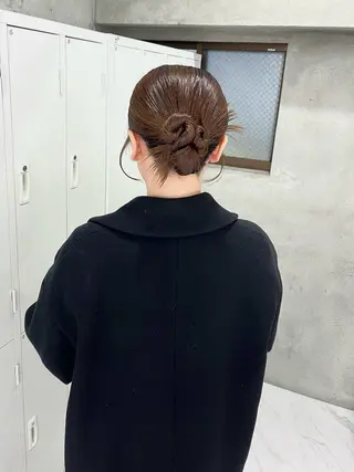 ヘアアレンジ riko/レイヤー/ 艶カラー/ヘアセットのヘアスタイル