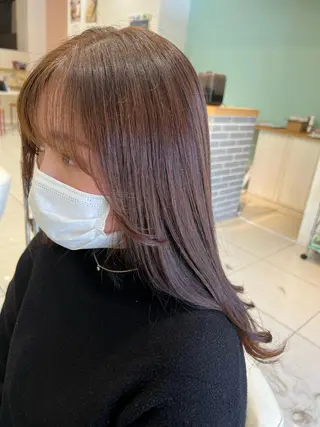 ロング 👑顔周り韓国風 レイヤーSHUTOのヘアスタイル