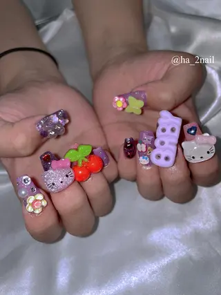 ネイル NAIL and EYELASH ALPHA.所属・ALPHA. 姫繇のネイルデザイン