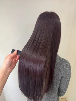 ロング カラー tomona 𝜗𝜚のヘアスタイル