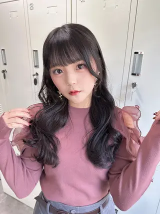 セミロング 韓国ヘア/髪質改善/ レイヤー/あおし🐼のヘアスタイル