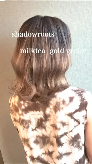 ミディアム カラー Selenehair 三条本店のヘアスタイル