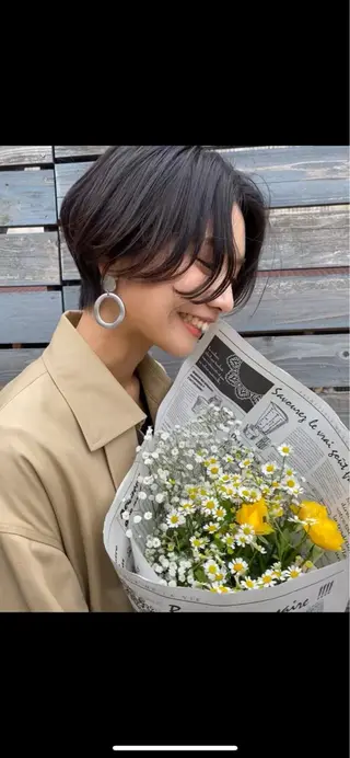 ショート ベージュカラー🕊️ 新潟駅/谷口大海のヘアスタイル