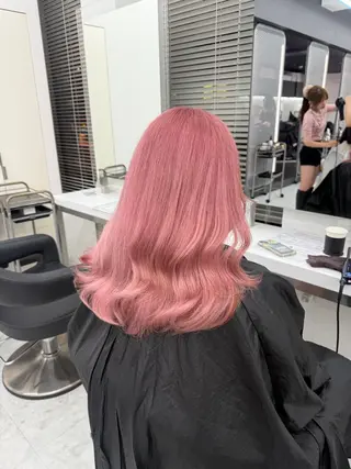 セミロング カラー ヘアアレンジ 🎀Girly艶髪 暖色🎀Harukaのヘアスタイル