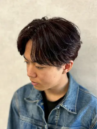 ショート パーマ メンズ メンズ🐺カラー／ 垢抜け🔥木村晴希のヘアスタイル