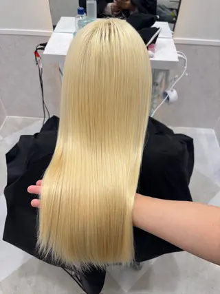 ロング 💎のぼりゆい/大須 ブリーチなしWカラーのヘアスタイル