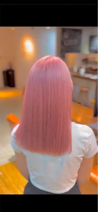 セミロング カラー カラー🧡ブリーチ ❤️Atsuya❤のヘアスタイル