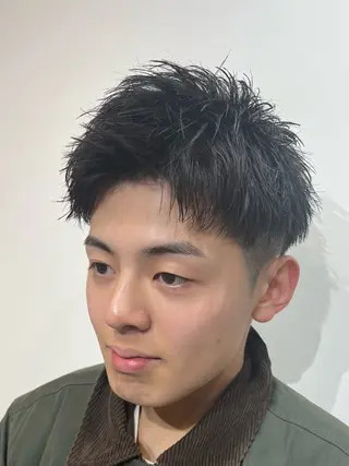 ショート メンズ 【店長】メンズ職人 短髪　ハイトーン🔥のヘアスタイル
