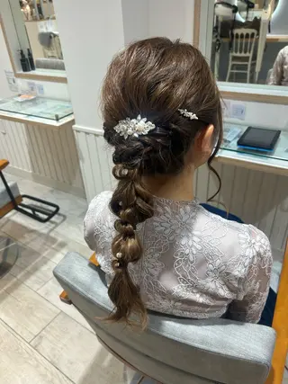 ロング ヘアアレンジ 大川 夏実のヘアスタイル
