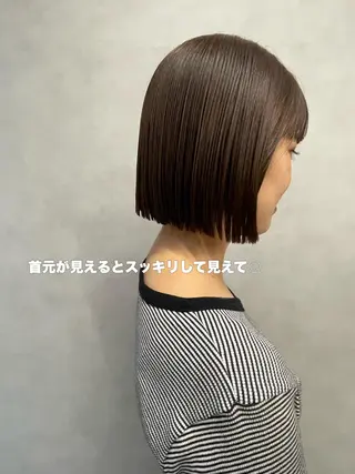 ミディアム カラー yui/ layer cutのヘアスタイル