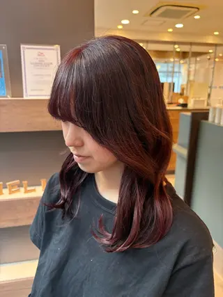 ロング カラー まほ/ あべの/braceのヘアスタイル