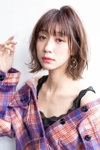 ミディアム カラー パーマ 🎊LUZ🎊_公 式_🩵髪質改善🩵のヘアスタイル